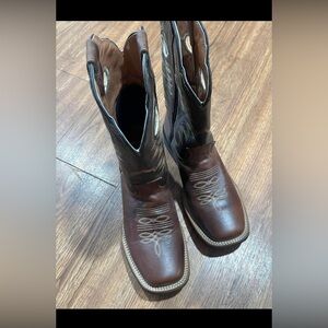 Unisex Brown Western Cowboy Boots